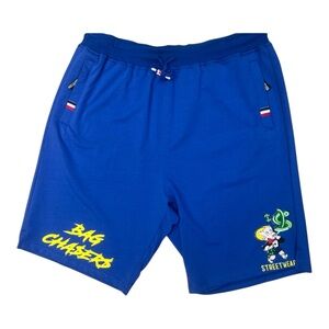 Sz 42 bag chaser graphic shorts Classic Blue Athletic Men Shorts